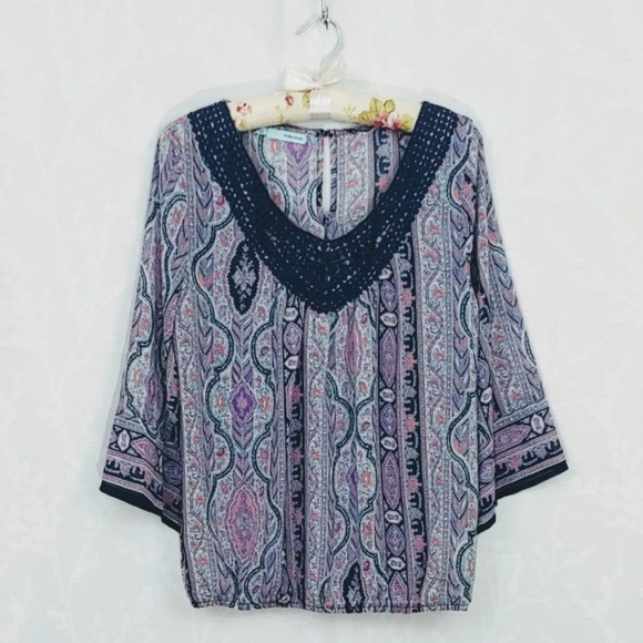 Maurices | Boho Scoop Neck Blouse | S - Picture 1 of 8